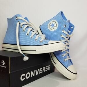 Converse Women's CTAS HiTop Spring  Sneakers Size 8.5 Lt Blue A11626C NWT